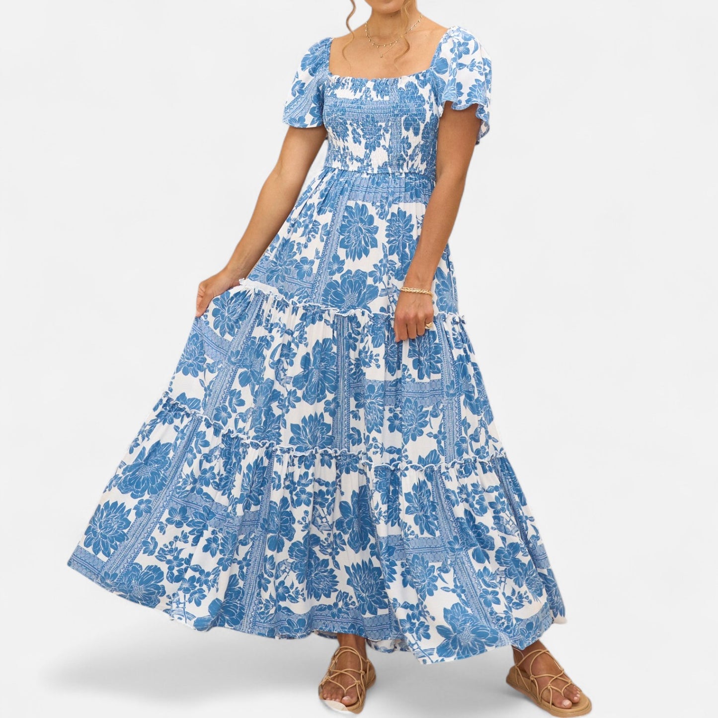 Elanclo | Women’s Tatiana Tiered Countryside Dress