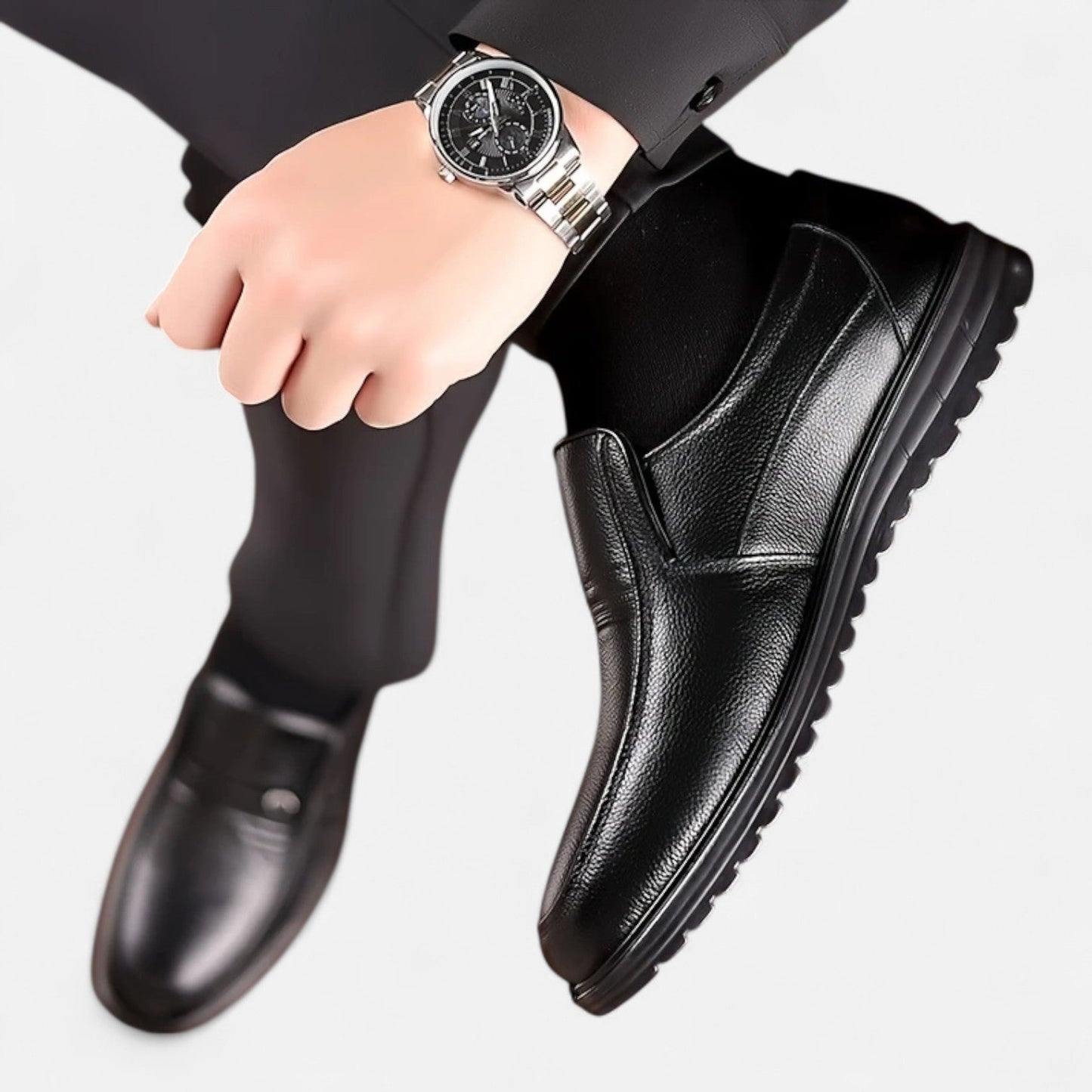 Elanclo | Men’s Leather Loafers – Ivy Slip-On Elegance