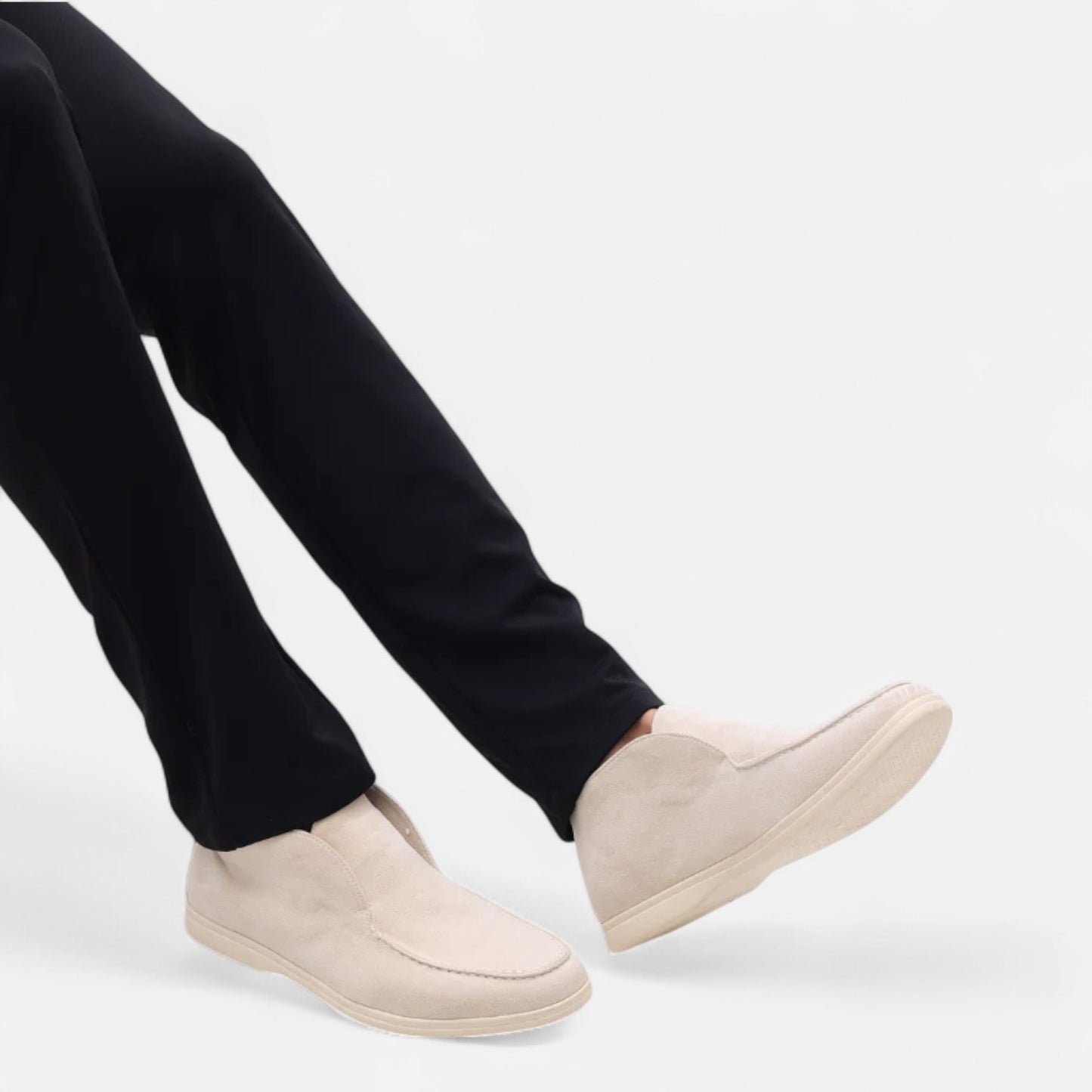 Elanclo | Men’s High Suede Slip-On Loafers