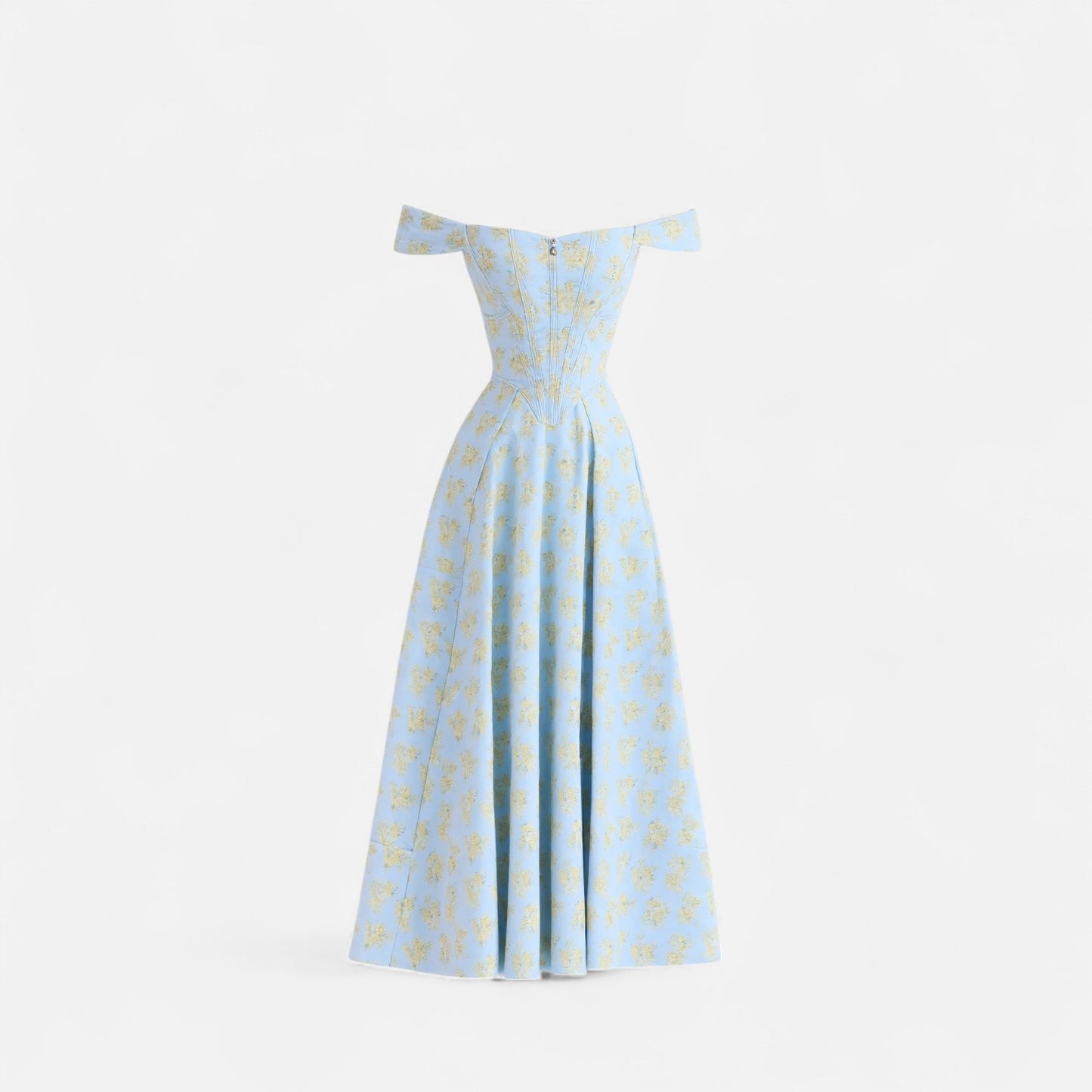 Elanclo | Women’s Floral Corset Midi Dress