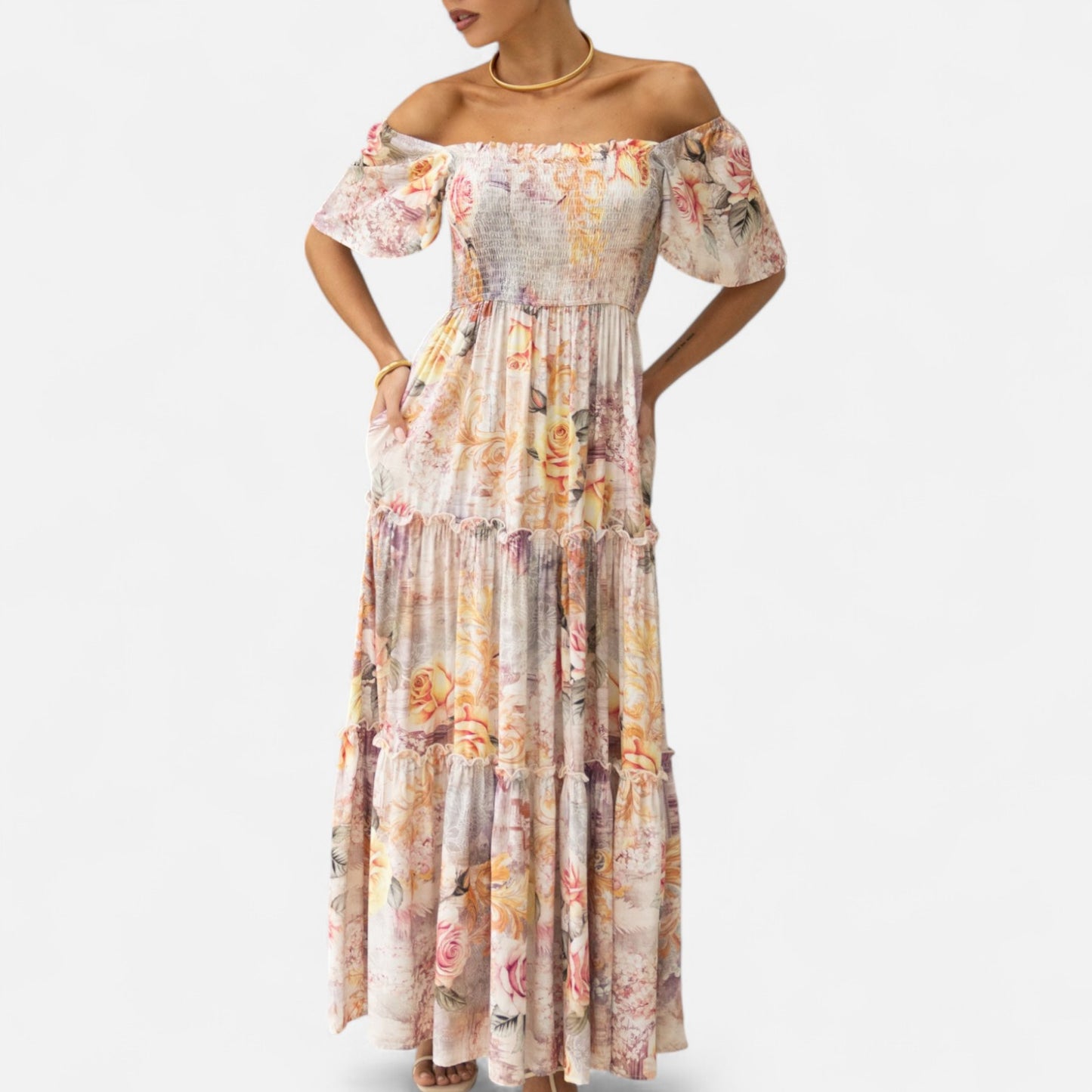 Elanclo | Women’s Tatiana Tiered Countryside Dress