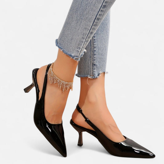 Elanclo | Women’s Heeled Pumps – Riviera D’Orsay Style