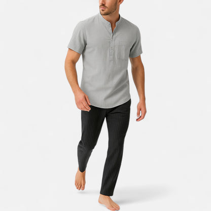 Elanclo | Men’s Heritage Cotton-Linen Short Sleeve Tee