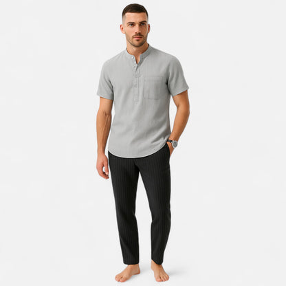 Elanclo | Men’s Heritage Cotton-Linen Short Sleeve Tee