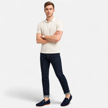 Elanclo | Men’s Perforated Suede Riviera Loafers