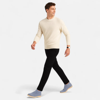 Elanclo | Men’s High Suede Slip-On Loafers