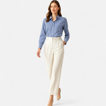 Elanclo | Women’s Heritage Stripe Button-Up Blouse