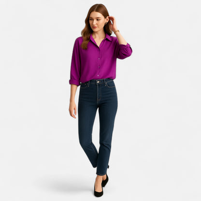 Elanclo | Women’s Relaxed Button-Down Blouse