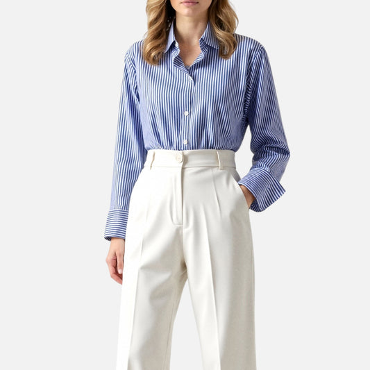 Elanclo | Women’s Heritage Stripe Button-Up Blouse