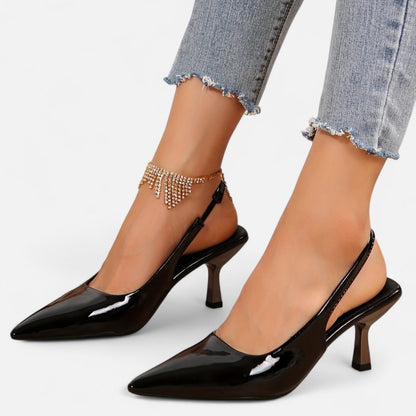 Elanclo | Women’s Heeled Pumps – Riviera D’Orsay Style