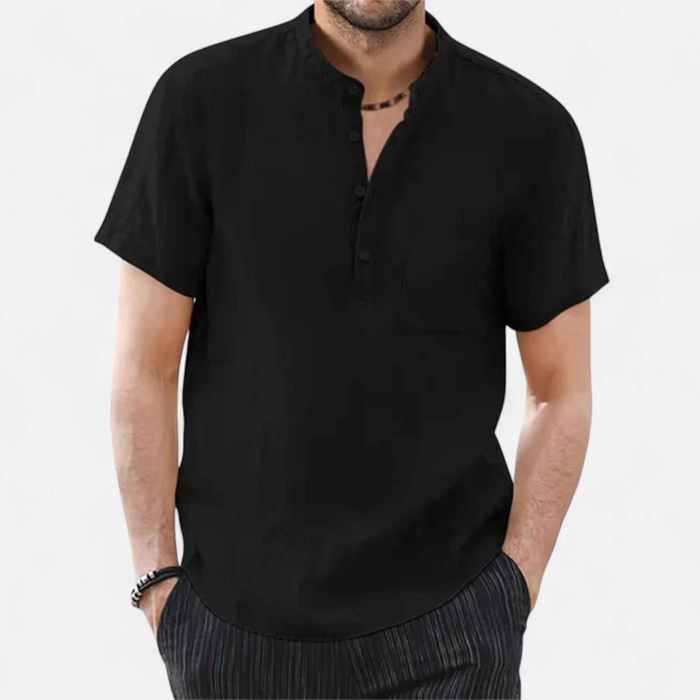 Elanclo | Men’s Heritage Cotton-Linen Short Sleeve Tee