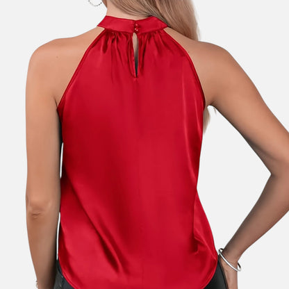 Elanclo | Women’s Halter Blouse – Riviera Satin Classic