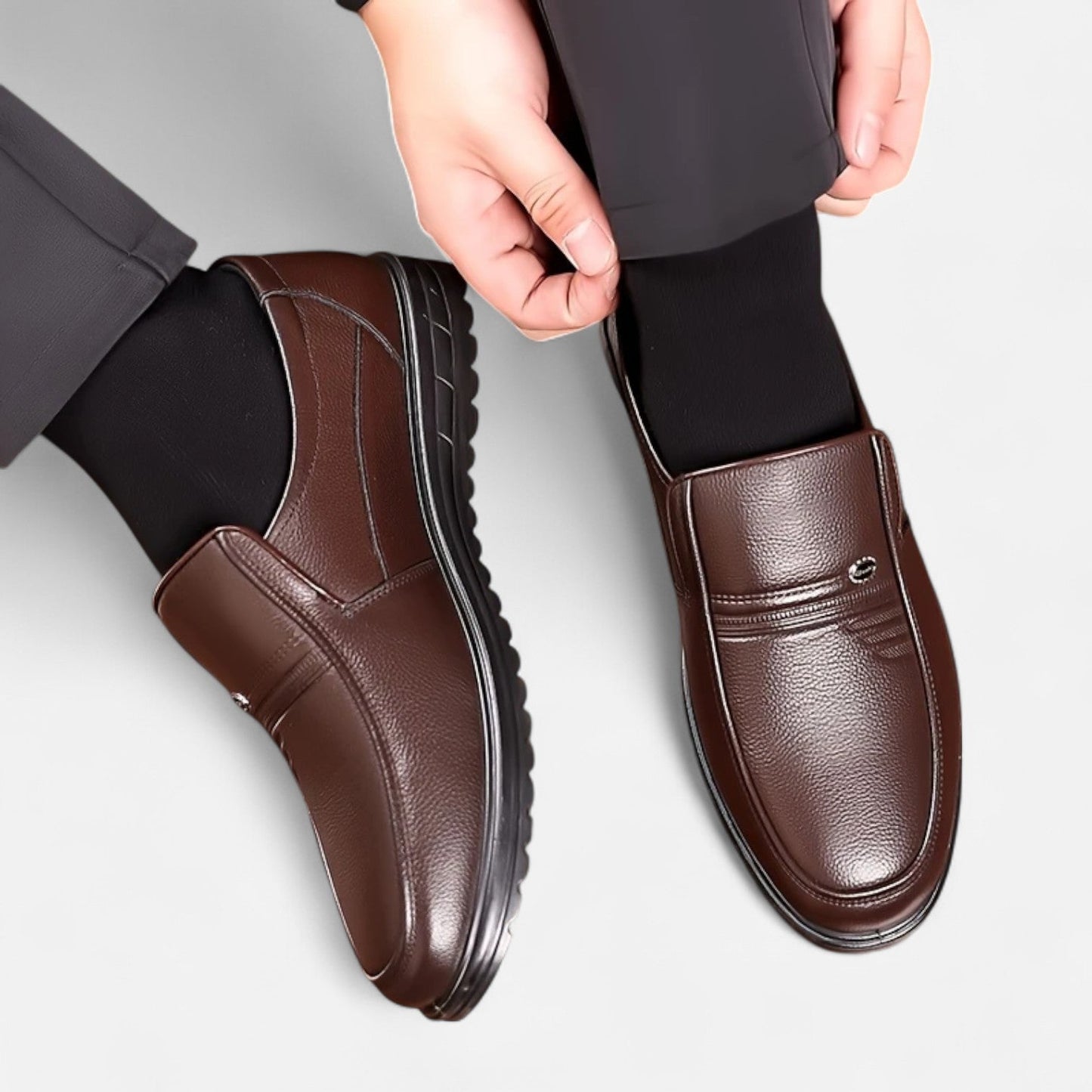 Elanclo | Men’s Leather Loafers – Ivy Slip-On Elegance