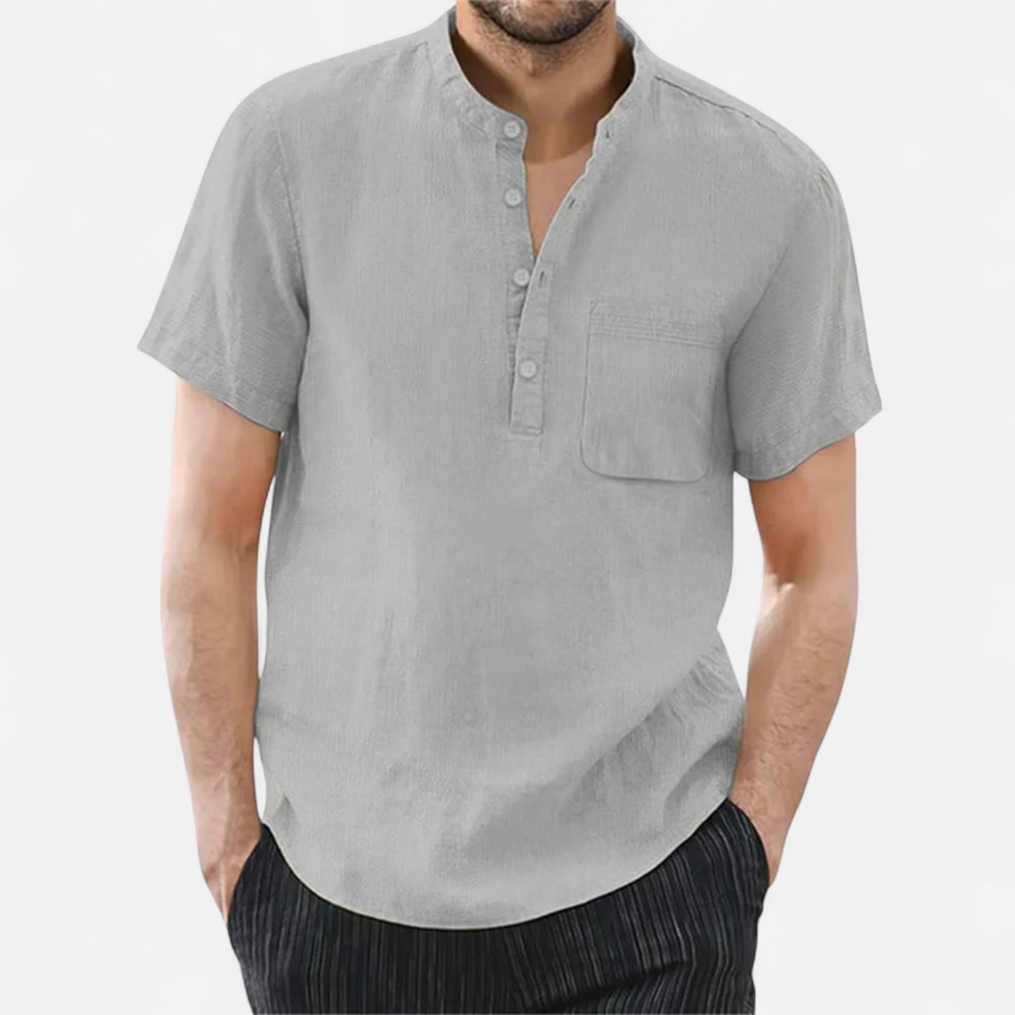 Elanclo | Men’s Heritage Cotton-Linen Short Sleeve Tee