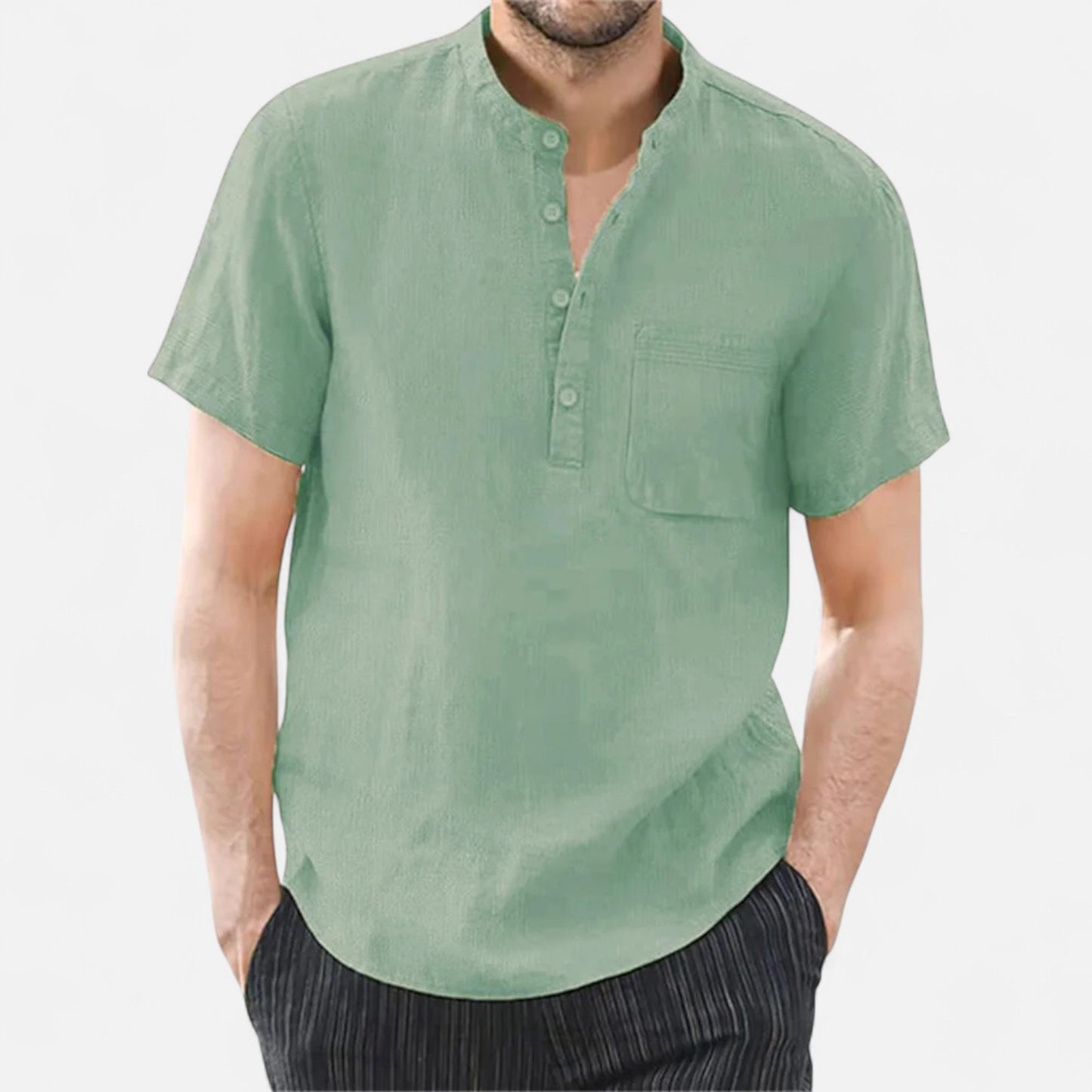 Elanclo | Men’s Heritage Cotton-Linen Short Sleeve Tee