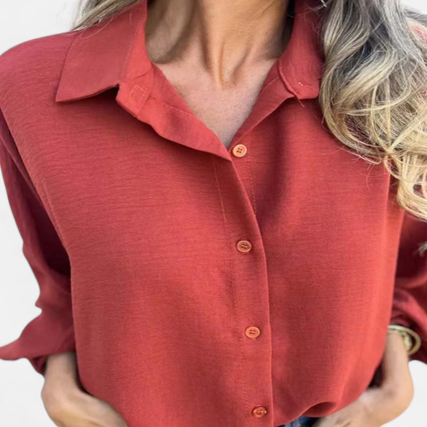 Elanclo | Women’s Relaxed Button-Down Blouse