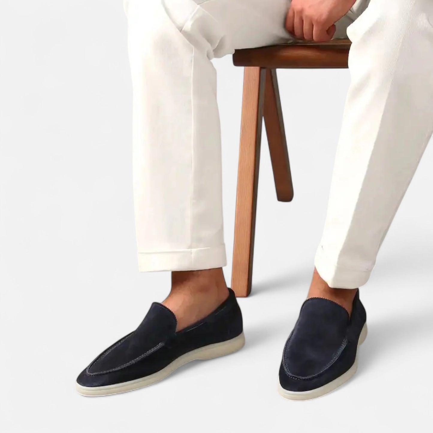 Elanclo | Men’s Heritage Suede Penny Loafers