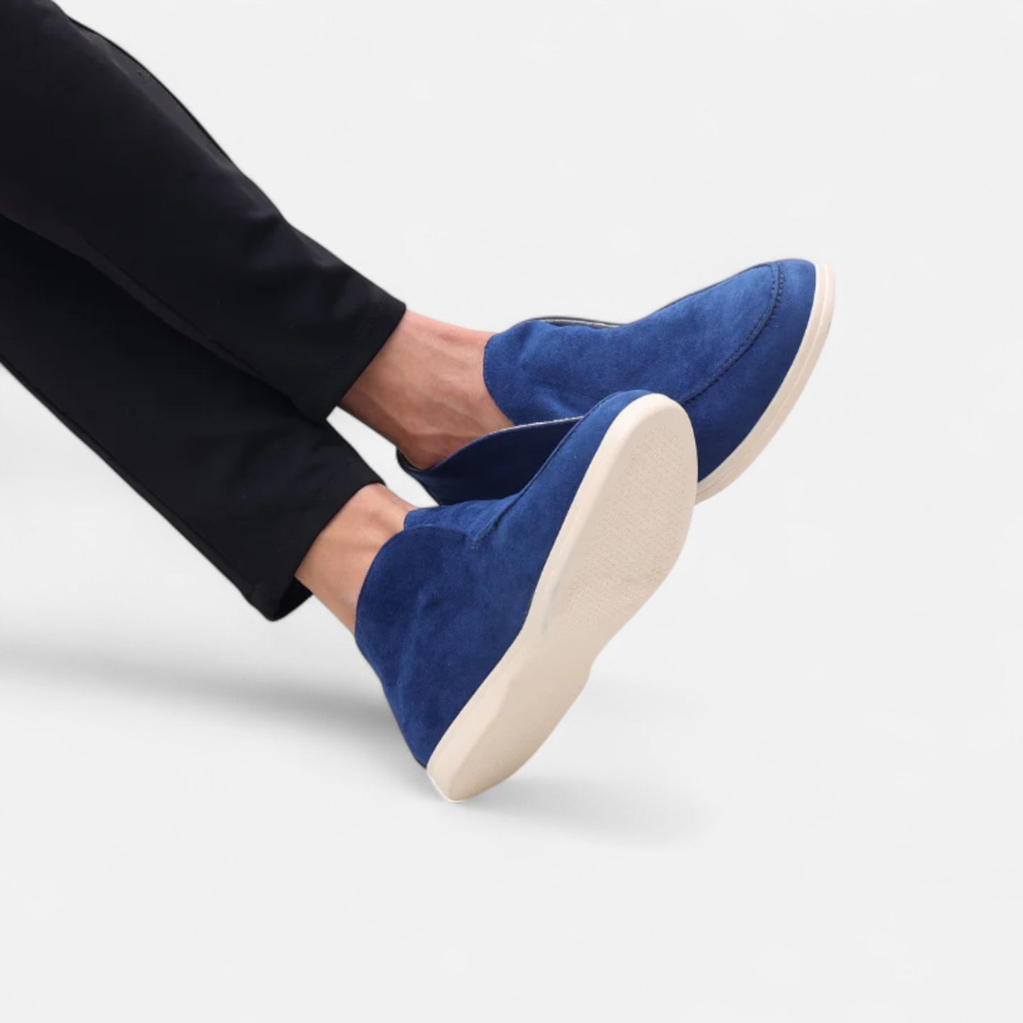 Elanclo | Men’s High Suede Slip-On Loafers