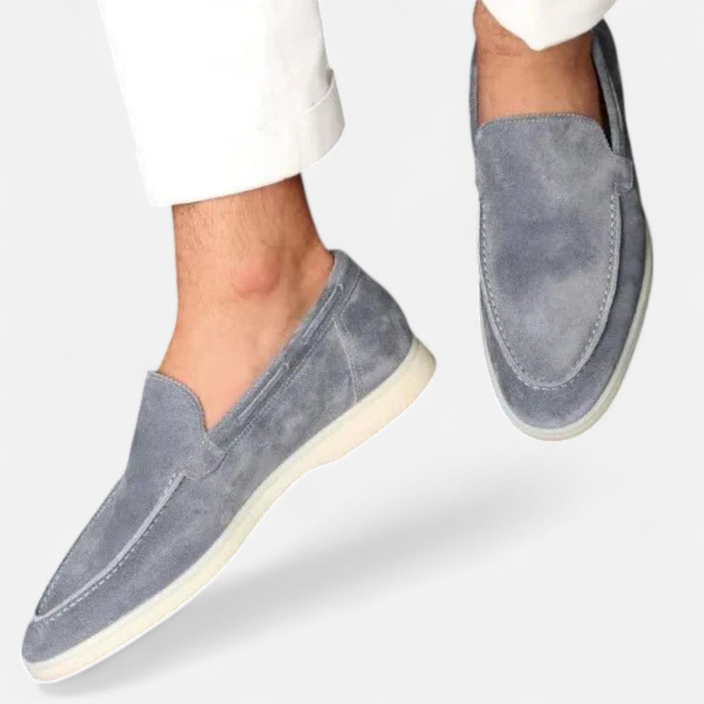 Elanclo | Men’s Heritage Suede Penny Loafers