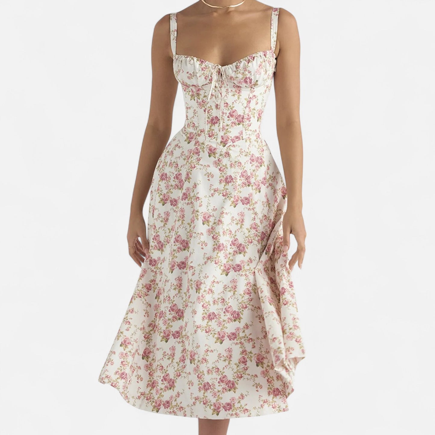 Elanclo | Women’s Vintage Bloom Bustier Dress
