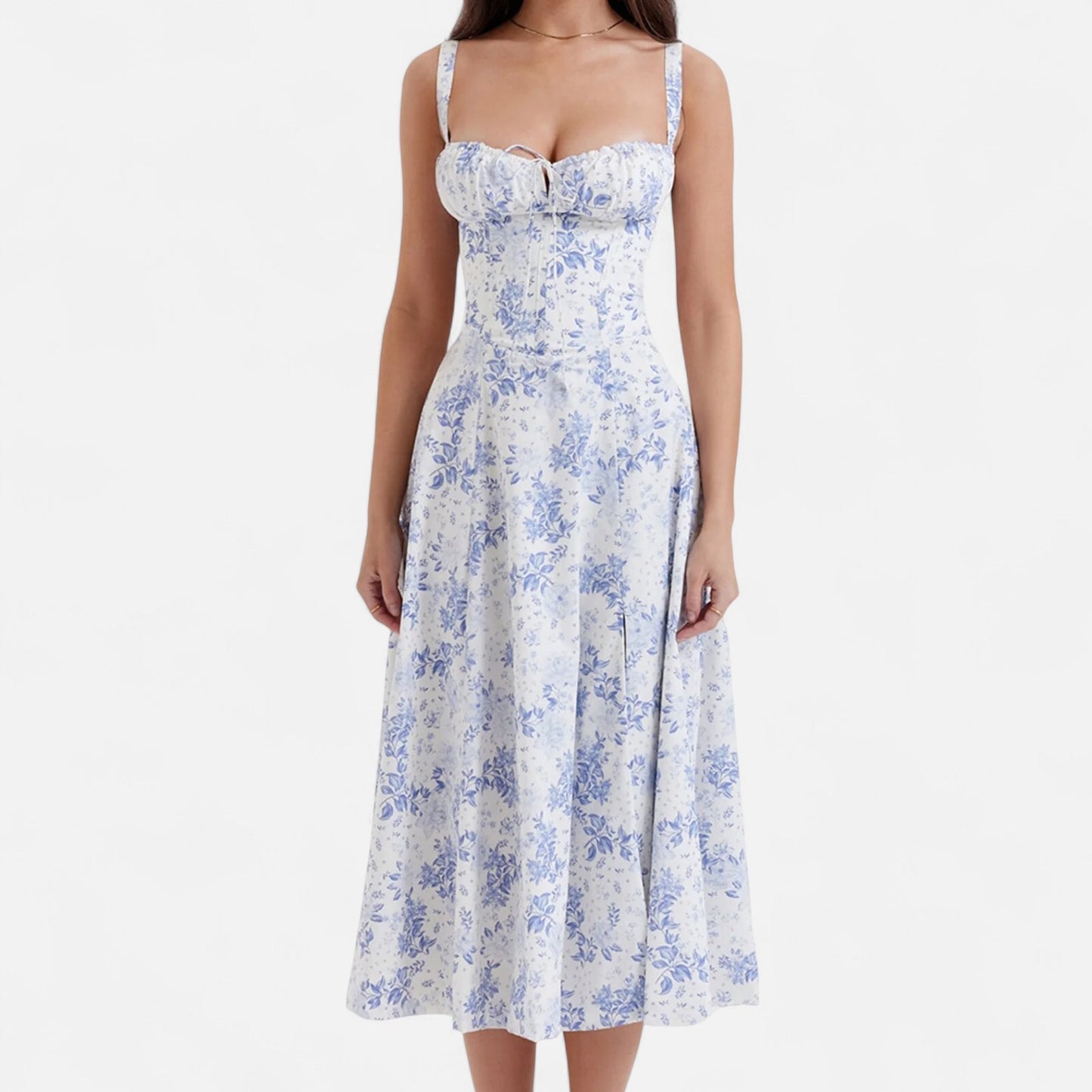 Elanclo | Women’s Vintage Bloom Bustier Dress