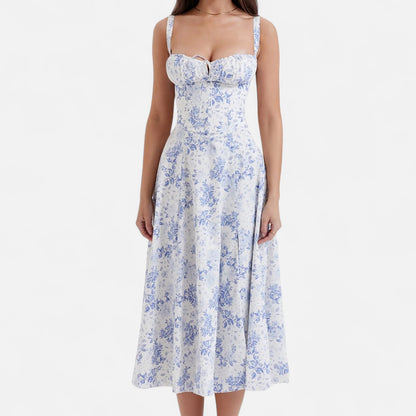 Elanclo | Women’s Vintage Bloom Bustier Dress