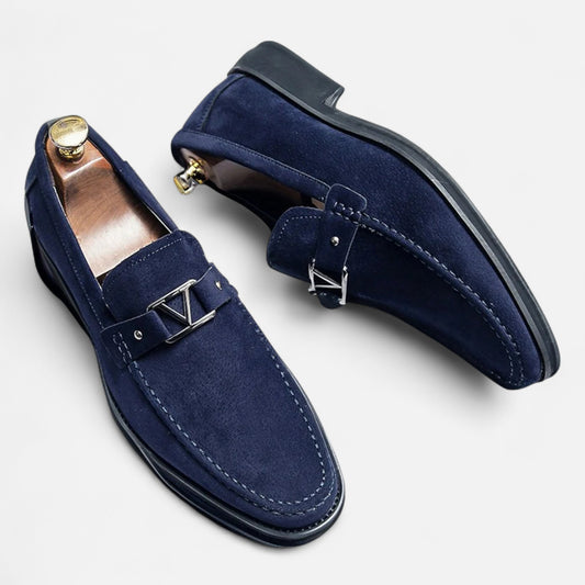 Elanclo | Men’s Buckled Suede Classic Loafers