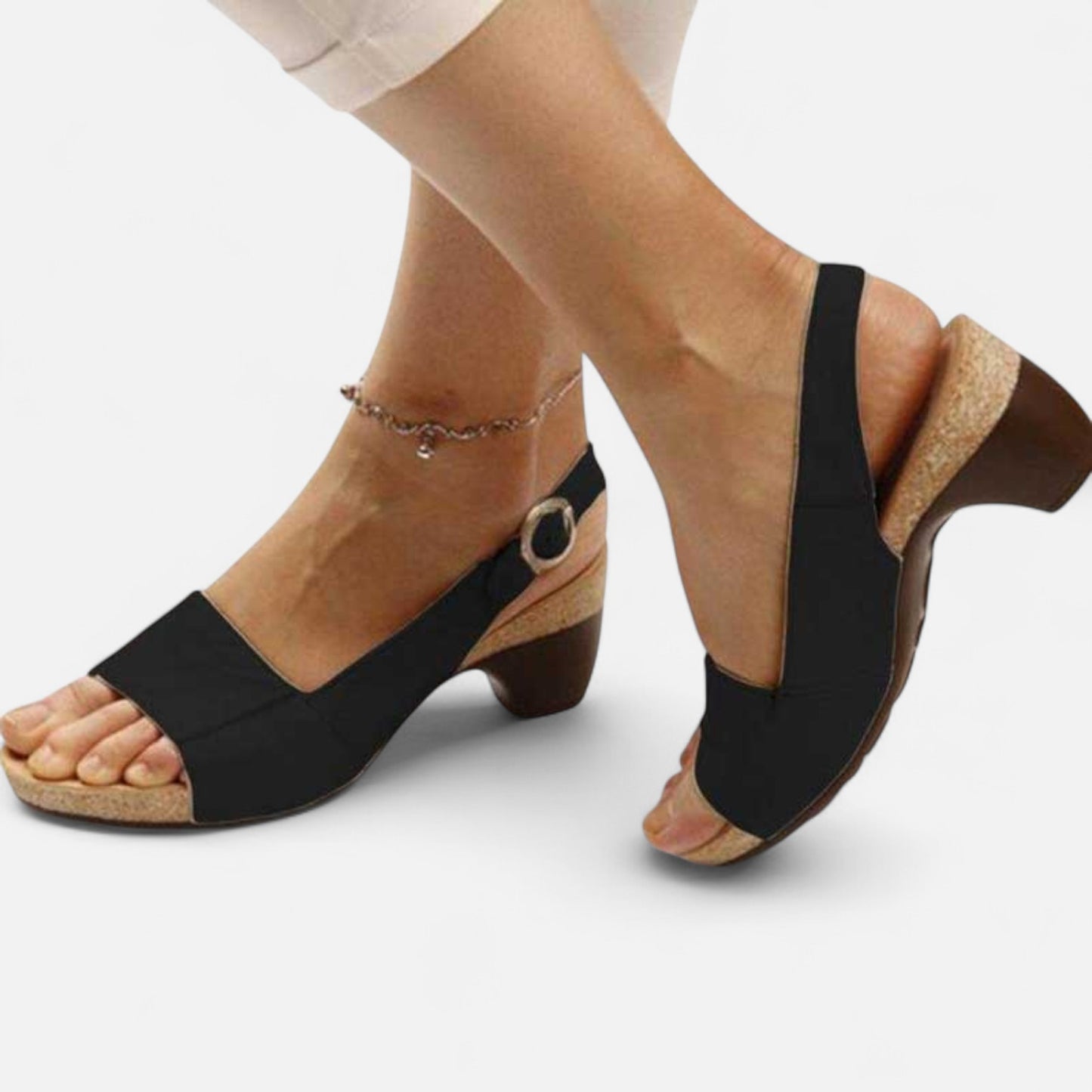Elanclo | Women’s Orthopedic Heeled Comfort Sandals