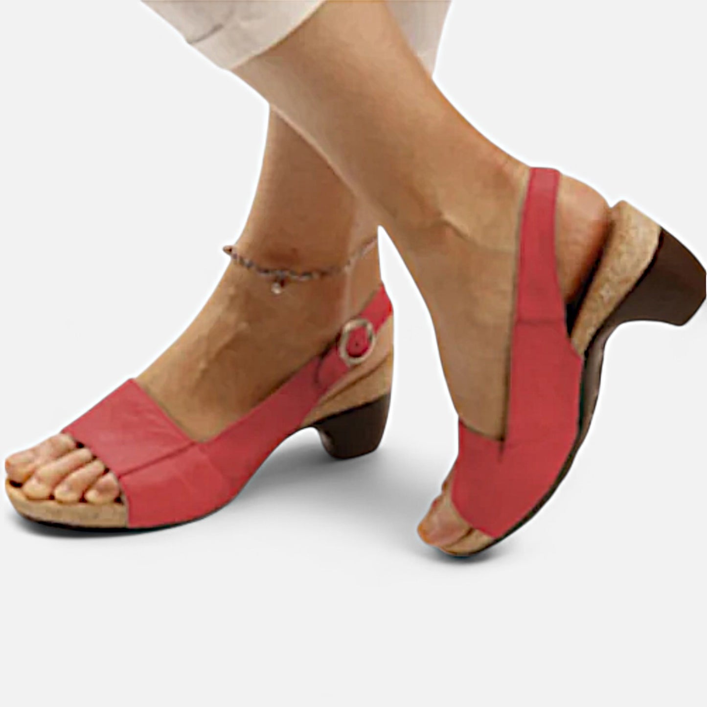 Elanclo | Women’s Orthopedic Heeled Comfort Sandals