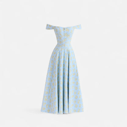 Elanclo | Women’s Floral Corset Midi Dress