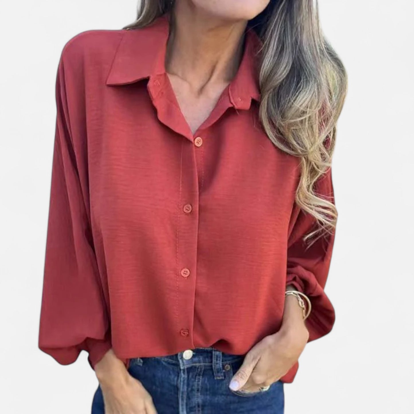 Elanclo | Women’s Relaxed Button-Down Blouse