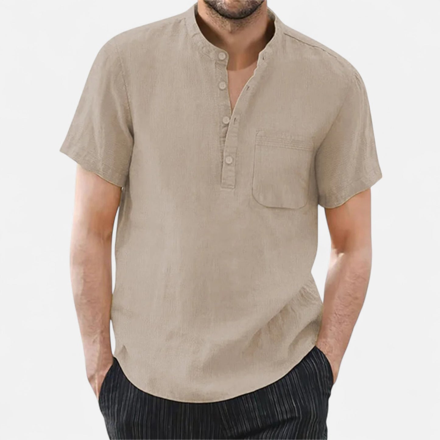 Elanclo | Men’s Heritage Cotton-Linen Short Sleeve Tee