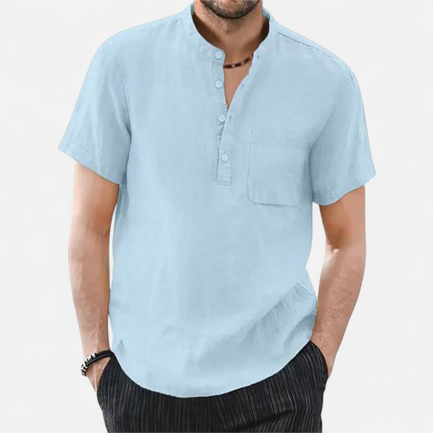 Elanclo | Men’s Heritage Cotton-Linen Short Sleeve Tee