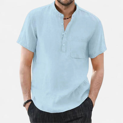 Elanclo | Men’s Heritage Cotton-Linen Short Sleeve Tee