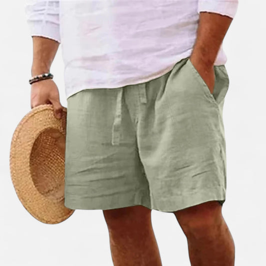 Elanclo | Men’s Lightweight Linen-Cotton Shorts