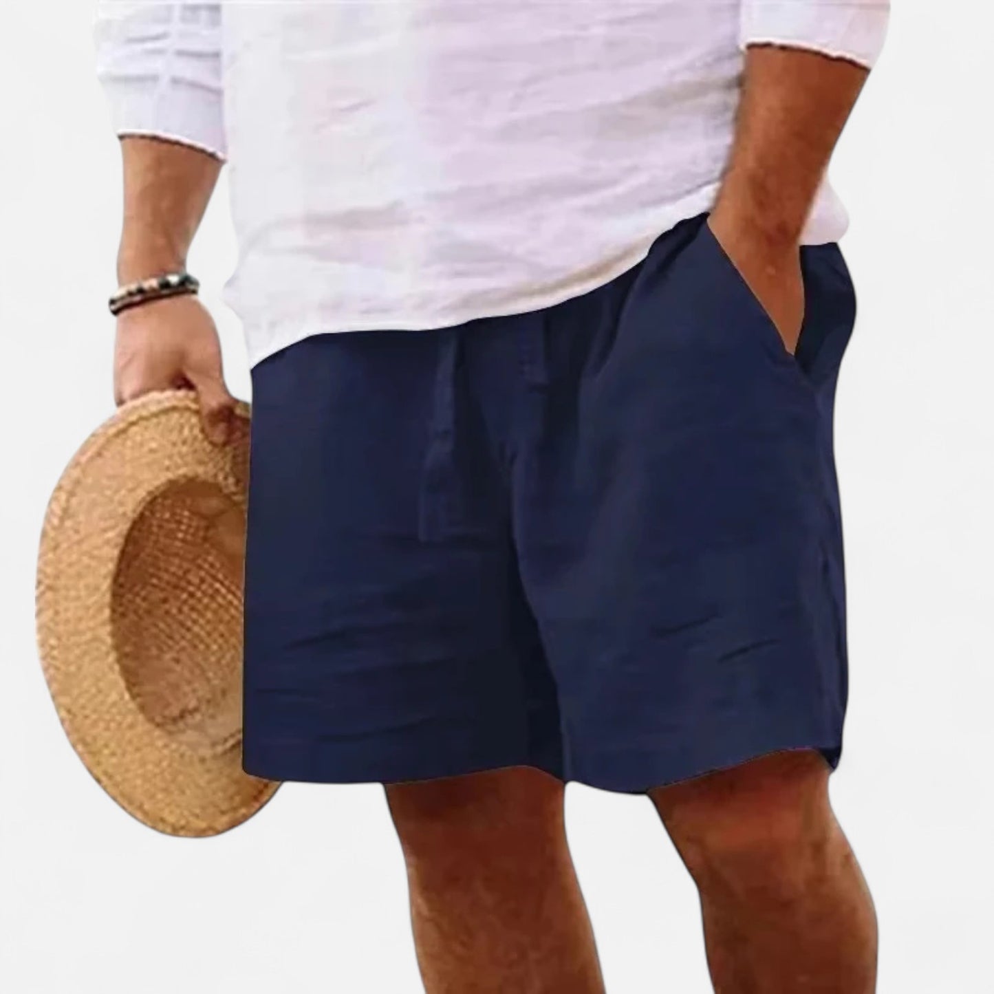 Elanclo | Men’s Lightweight Linen-Cotton Shorts