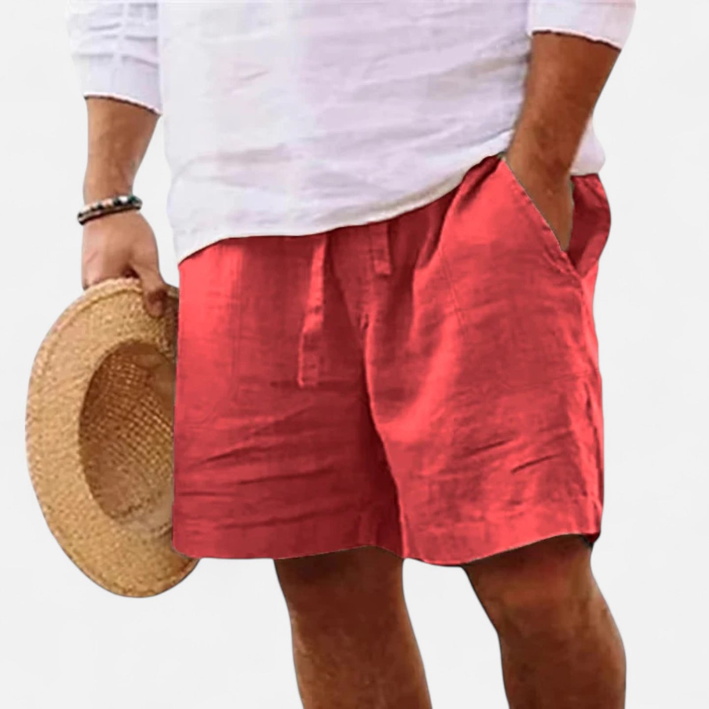 Elanclo | Men’s Lightweight Linen-Cotton Shorts