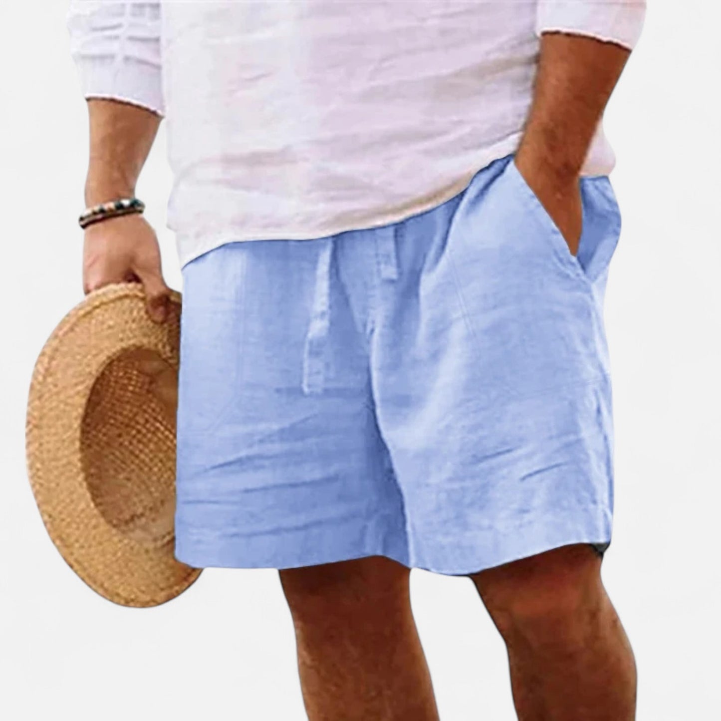Elanclo | Men’s Lightweight Linen-Cotton Shorts