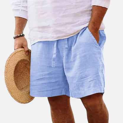 Elanclo | Men’s Lightweight Linen-Cotton Shorts