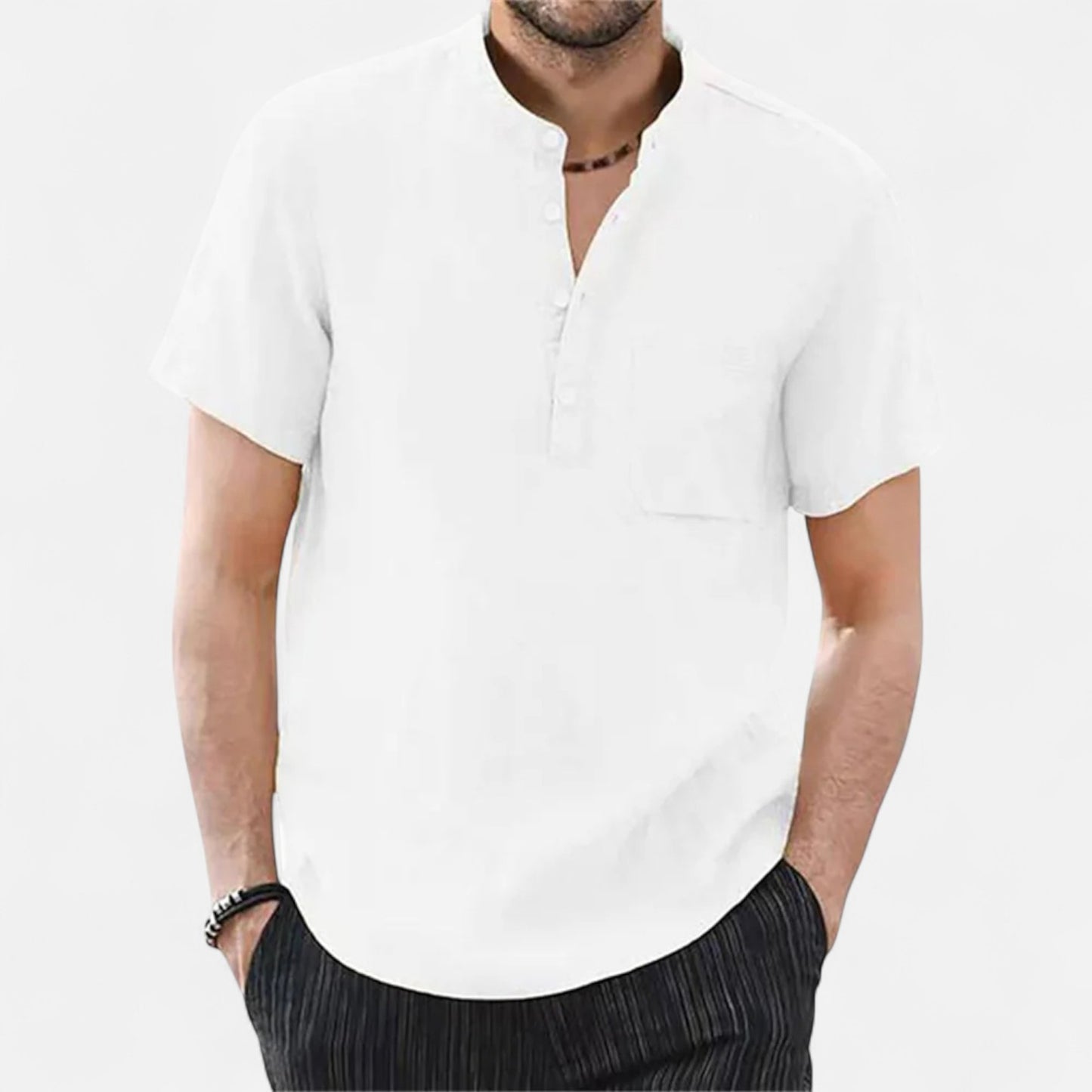 Elanclo | Men’s Heritage Cotton-Linen Short Sleeve Tee